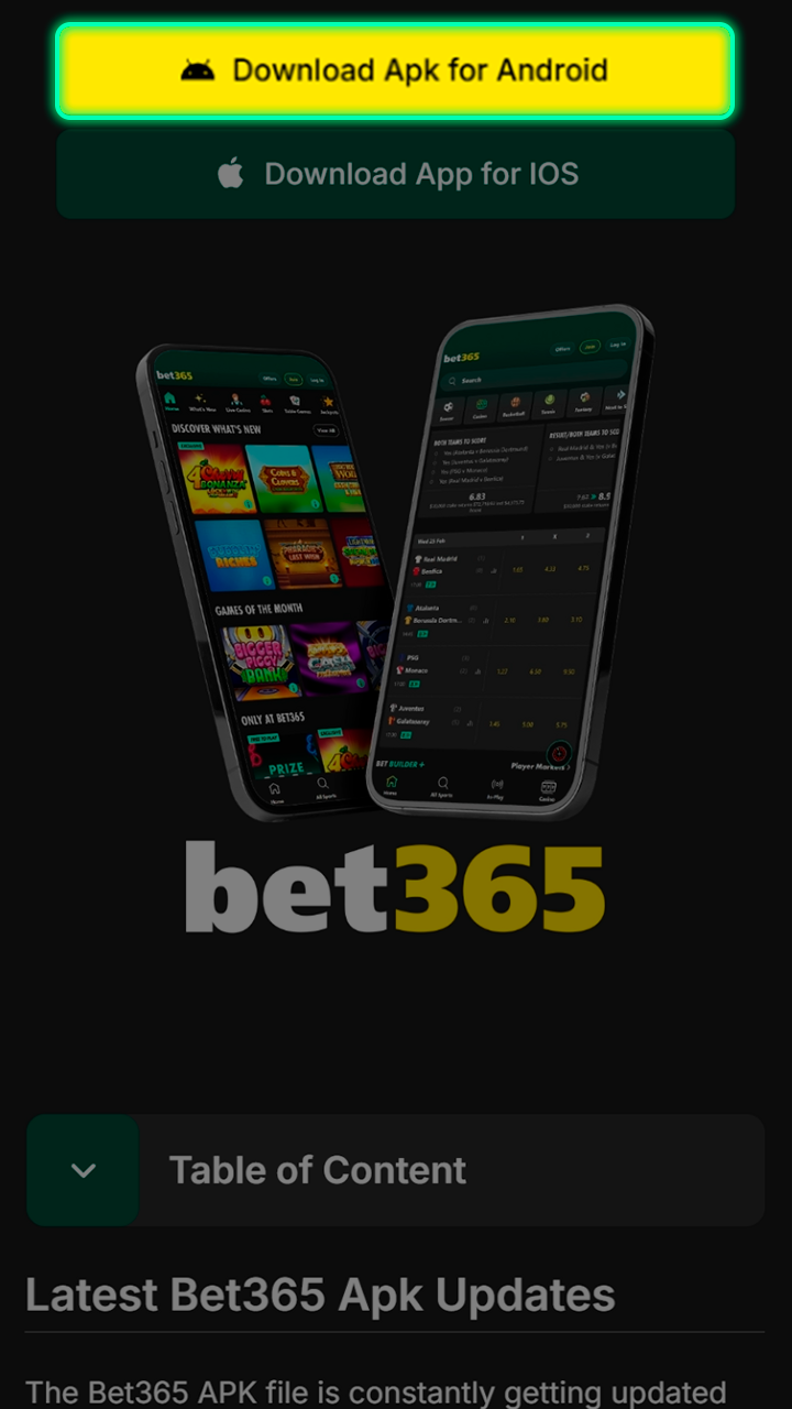 Visit the official website to access your Bet365 account.