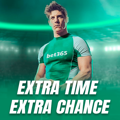 Get added value during extra time with Bet365.