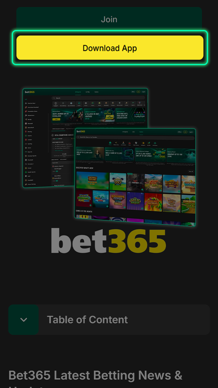 Navigate to the official Bet365 site for downloads.