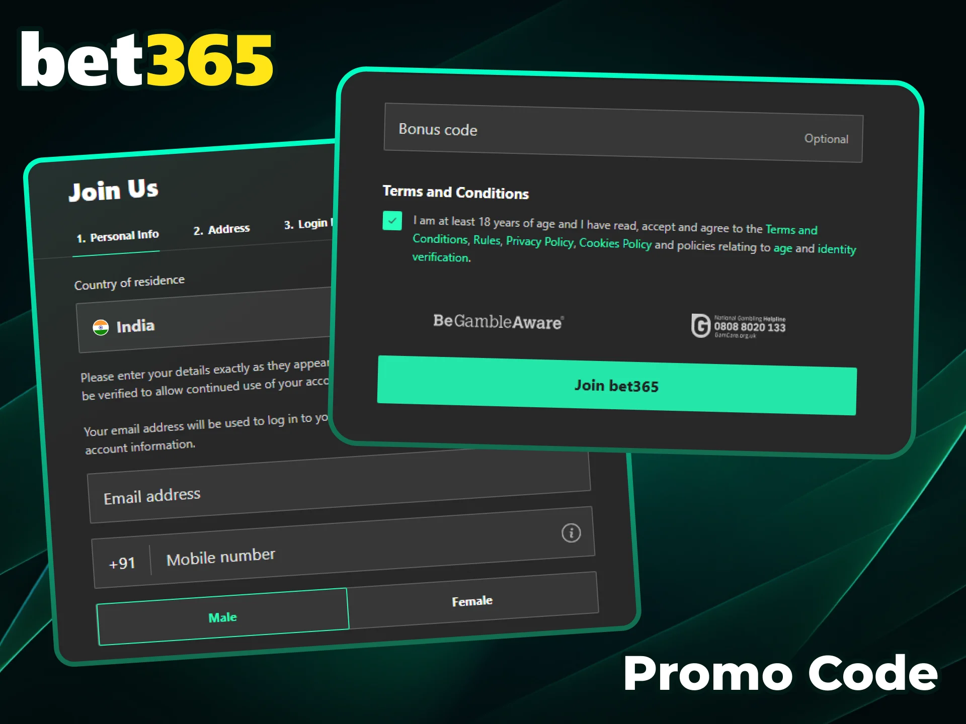 Activate your exclusive promo code at Bet365 to start playing.